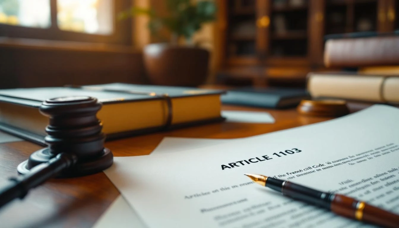 Article 1103 du code civil : principes et applications